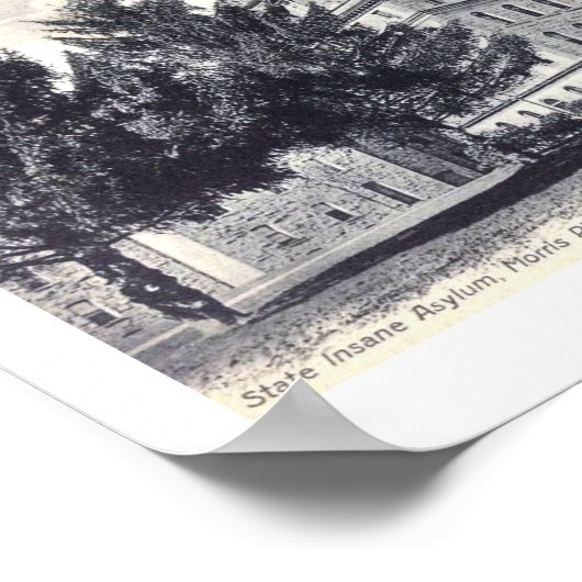 Greystone Insane Asylum, Morris Plains, New Jersey Poster (Hoek)
