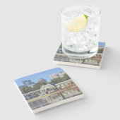 Greystone Piemonte Park Atlanta Marble Onderzetter (Zijkant)