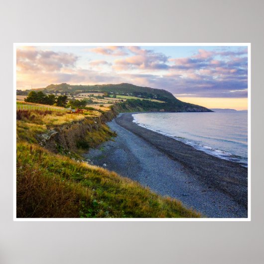 Greystones South Beach Coastal View Poster (Voorkant)