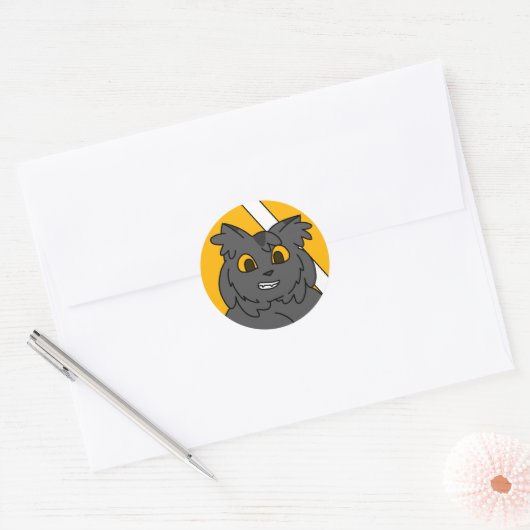 Greystripe Ronde Sticker (Envelop)