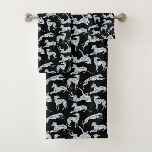 Greyt Diamond Greyhounds Bad Handdoek (Insitu)