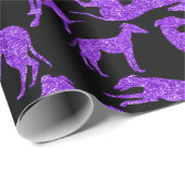Greyt Glitter-look Greyhounds Cadeaupapier (Rol Hoek)