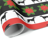 Greyt Greyhound Kerstmis Cadeaupapier (Rol Hoek)