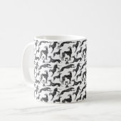 Greyt Greyhound Marble Silhouettes Koffiemok (Voorkant links)