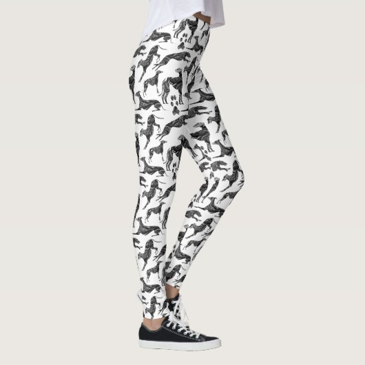 Greyt Greyhound Marble Silhouettes Leggings (Rechts)