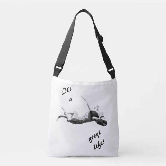 Greyt Life Greyhound Cross Body Bag Crossbody Tas (Voorkant)