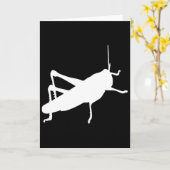 Grhopper Cricket - Insect Bug Cute Funny  Kaart (Gele Bloem)