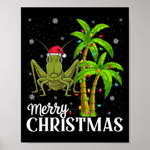 Grhopper Liefhebbers Mannen Vrouwen Kerstboom Lich Poster
