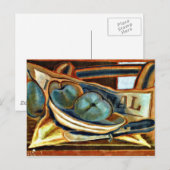 Gri - Appels, Stilleven kunst door Juan Gris Briefkaart (Voorkant / Achterkant)