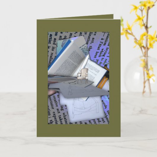 Gribrouillages Kaart (Gele Bloem)