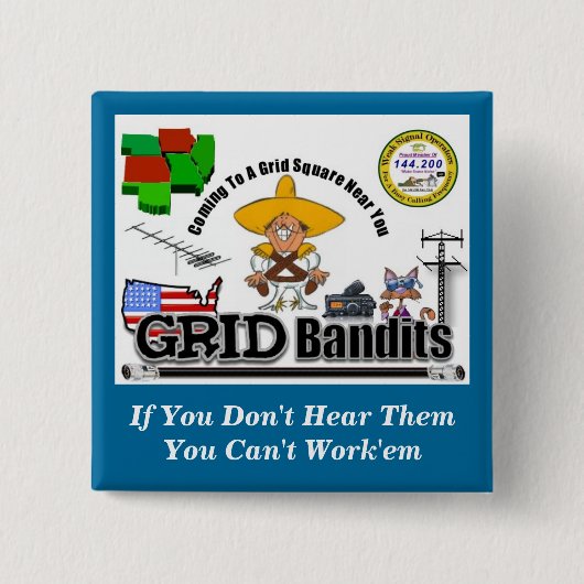 Grid Bandit Button met Phrase (Voorkant)