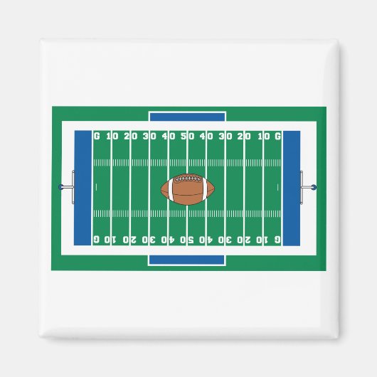 grid football field grafisch magneet (Voorkant)