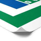 grid football field grafisch poster (Hoek)