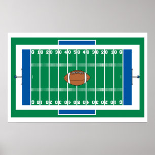 grid football field grafisch poster