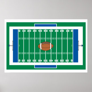 grid football field grafisch poster