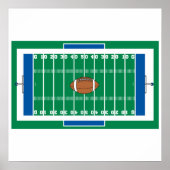 grid football field grafisch poster (Voorkant)