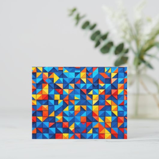 Grid Fragments Briefkaart (Staand voorkant)