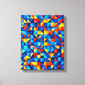 Grid Fragments Canvas Afdruk (Voorkant)