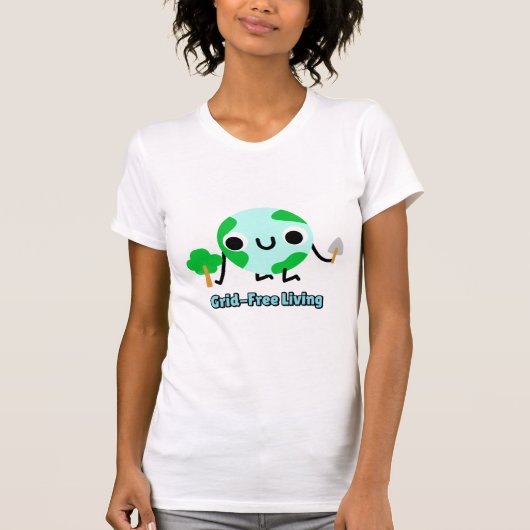 Grid-Free Living Solar Lifestyle T-shirt (Voorkant)