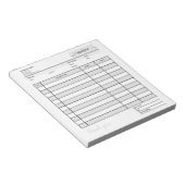 Grid Kleine Zakelijke Factuur Verkoopbon Bestellen Notitieblok (Schuin)