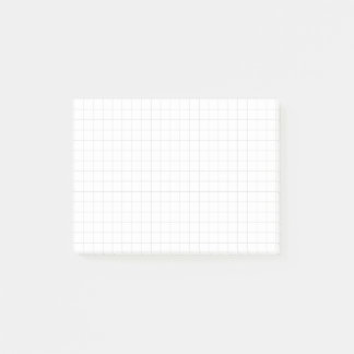“Grid of graph paper” – Minimalist grid (white) Post-it® Notes