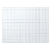 Grid Paper Background Mathematics Graph Sheet  Notitieblok (Voorkant)