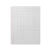 Grid Paper Background Mathematics Graph Sheet  Notitieblok (Linkerzijde)