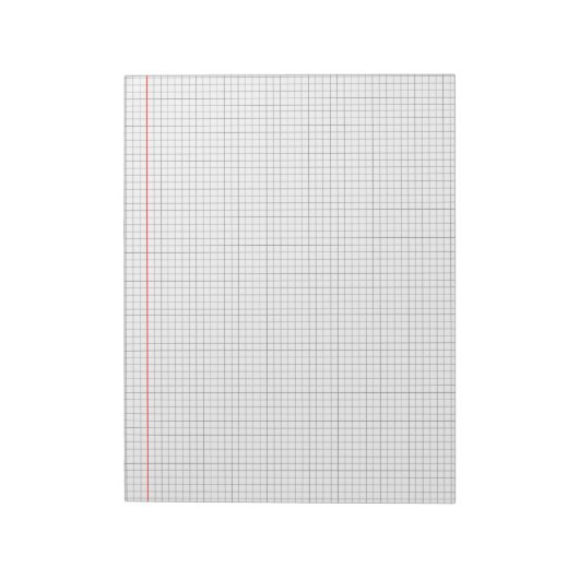 Grid Paper Background Mathematics Graph Sheet  Notitieblok (Linkerzijde)