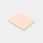 Grid paper: minimalist grid (Peach) Post-it® Notes (Schuin)