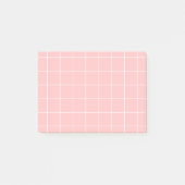 Grid paper: minimalist grid (pink) post-it® notes (Voorkant)