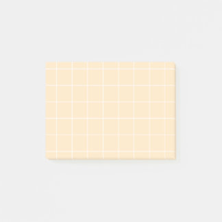 Grid paper: minimalist grid (vanilla) post-it® notes