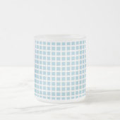 GRID : pastel blue Matglas Koffiemok (Center)