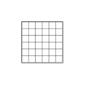 Grid Square Simple Blank Checkbox Plaid Rubberstempel (Afrduk)