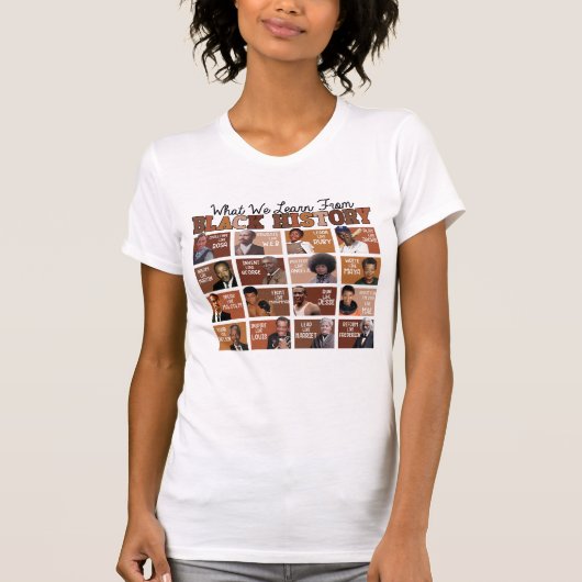 Grid Tribute to Black Historical Figures  T-shirt (Voorkant)