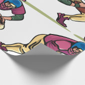 Gridiron Football Speler Cadeaupapier