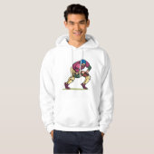 Gridiron Football Speler Hoodie (Voorkant volledig)