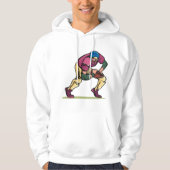 Gridiron Football Speler Hoodie (Voorkant)
