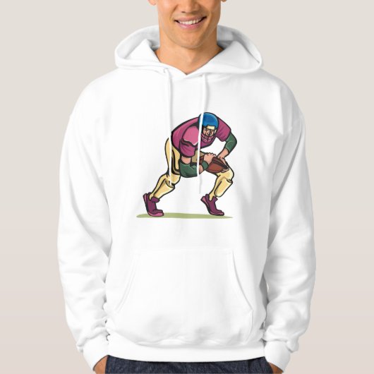 Gridiron Football Speler Hoodie (Voorkant)