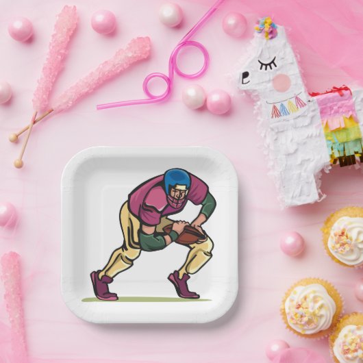 Gridiron Football Speler Papieren Bordje (Feest)