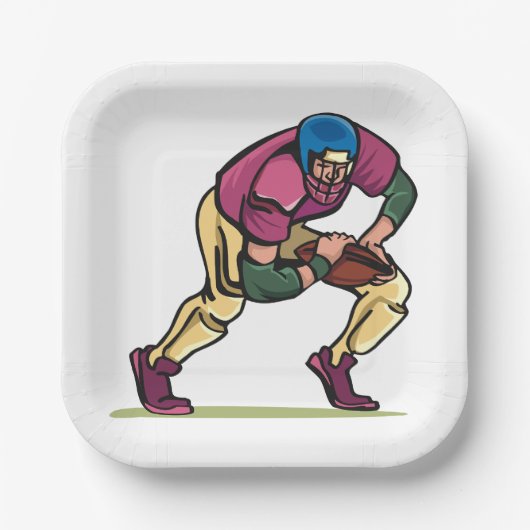 Gridiron Football Speler Papieren Bordje (Voorkant)