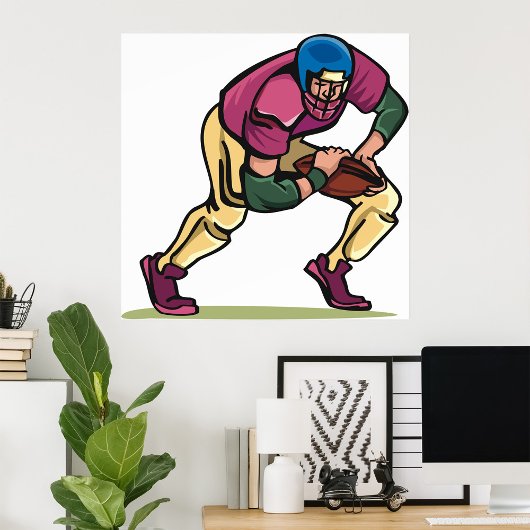 Gridiron Football Speler Poster