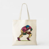 Gridiron Football Speler Tote Bag (Achterkant)