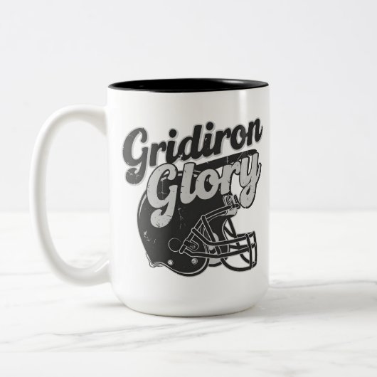 Gridiron Glory Football Tweekleurige Koffiemok (Links)