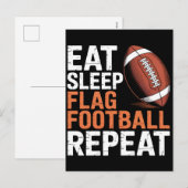 Gridiron Glory Helm met de vlag van de VS Feestdagenkaart (Voorkant / Achterkant)