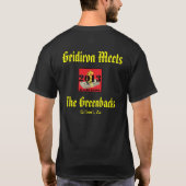 Gridiron ontmoet groene zakken t-shirt (Achterkant)