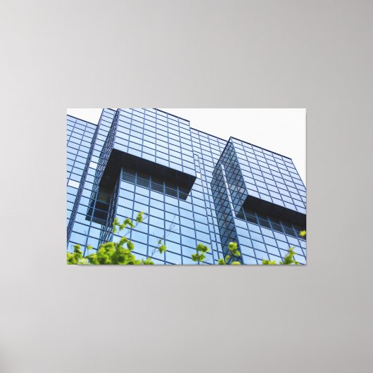 Gridlines naar de hemel canvas afdruk (Voorkant)