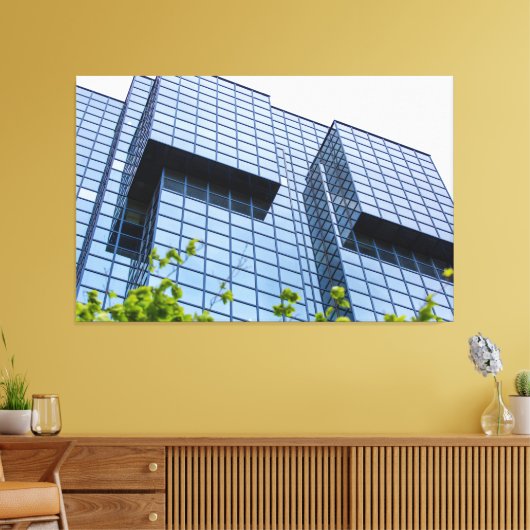 Gridlines naar de hemel canvas afdruk (Insitu (Woonkamer))