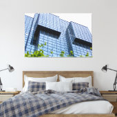 Gridlines naar de hemel canvas afdruk (Insitu (Slaapkamer))