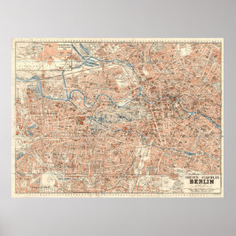 Grieben Berlin Stadplan – Vintage Duitse Stadkaart Poster