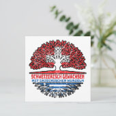 Griechenland Griechisch Schweizer Schweiz Baum Kaart (Staand voorkant)